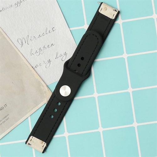 Dây silicone đồng hồ 20mm M08-05-20 Kem Màu Kem