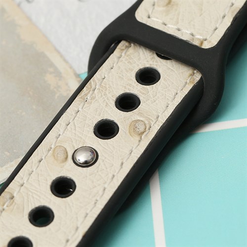 Dây silicone đồng hồ 20mm M08-05-20 Kem Màu Kem