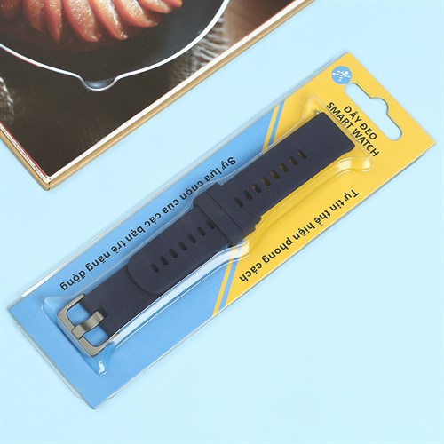 Dây silicone đồng hồ 20mm RZ-JM20 Xanh dương Màu Xanh Dương