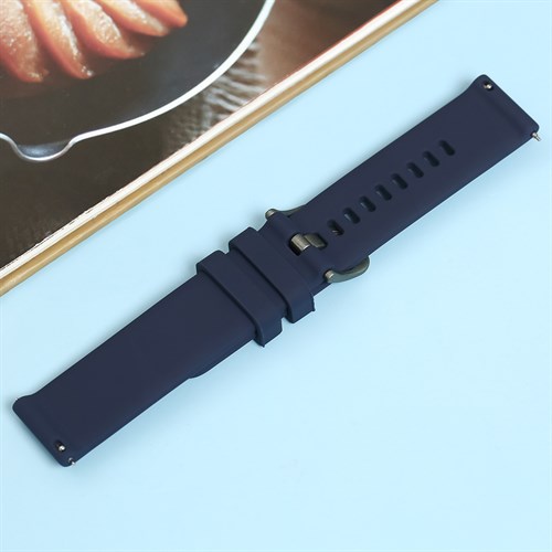 Dây silicone đồng hồ 20mm RZ-JM20 Xanh dương Màu Xanh Dương