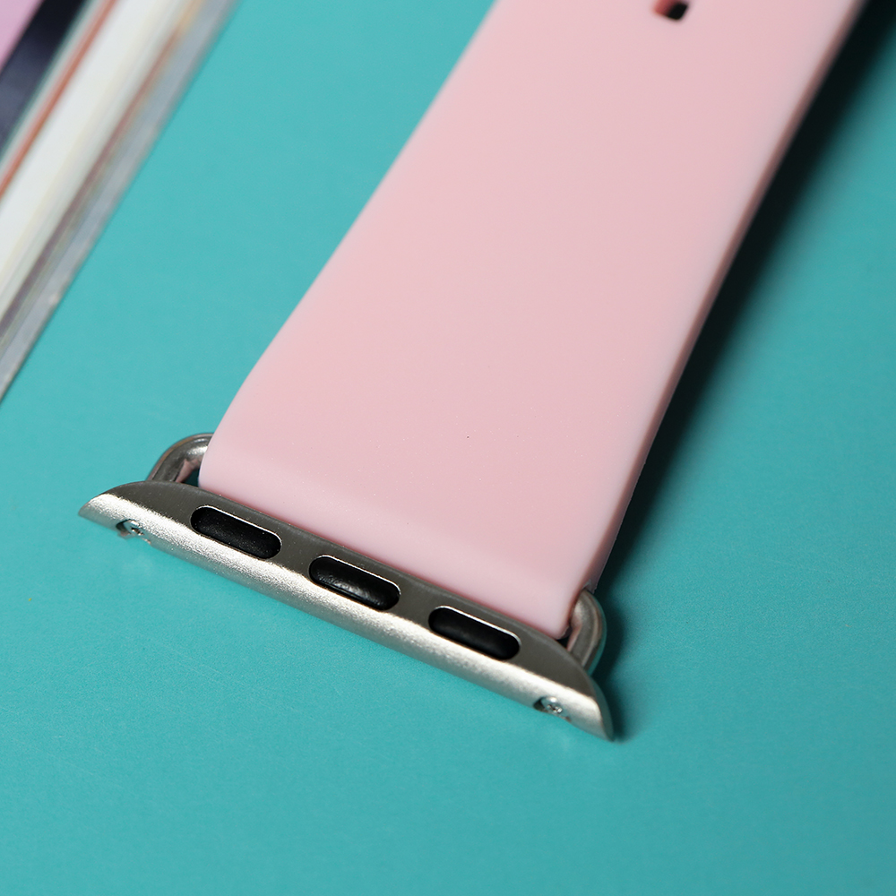 Dây silicone Apple Watch mặt 40mm Laut Pastel Hồng - 8