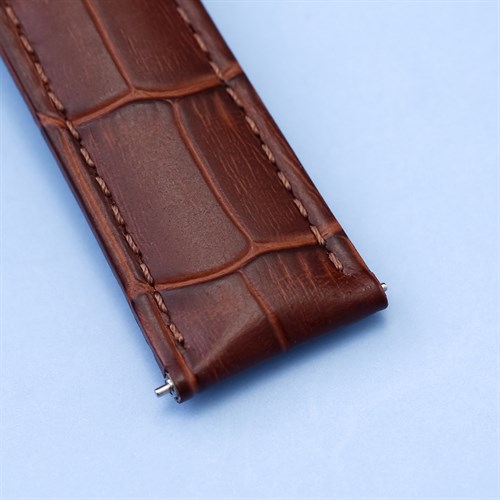 Dây da đồng hồ 20mm LS039 Nâu Màu Nâu