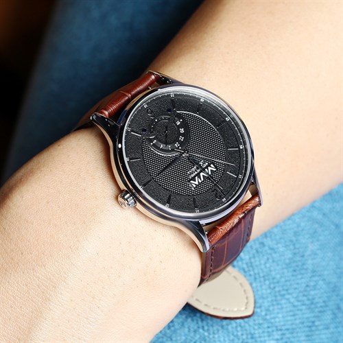 Dây da đồng hồ 20mm LS039 Nâu Màu Nâu