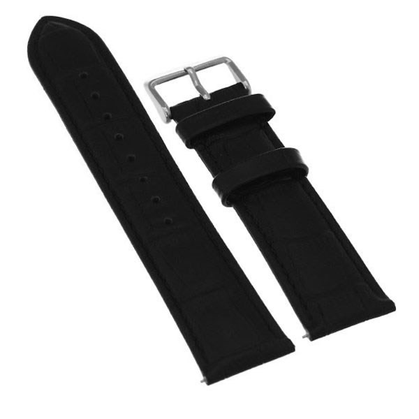 Dây da đồng hồ 22mm LS006 Đen