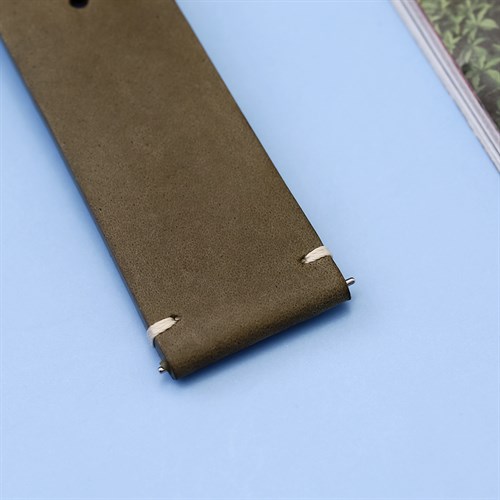 Dây da đồng hồ 22mm LS023 Xám Màu Xám