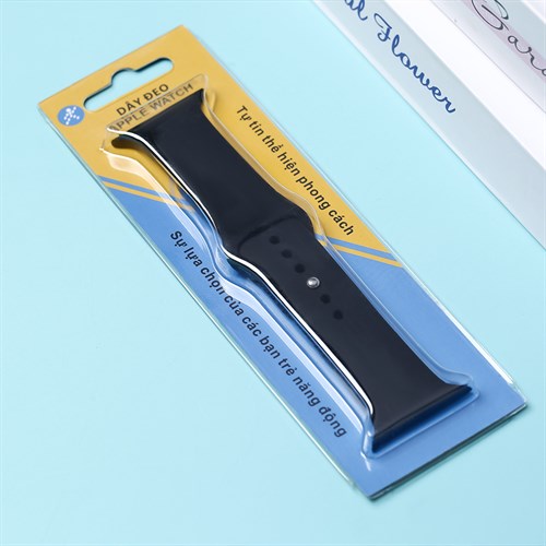 Dây silicone Ruizhi mặt 44mm RZ-0100A Đen Màu Đen