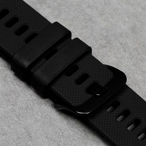 Dây silicone đồng hồ 20mm M030-01 Đen Màu Đen