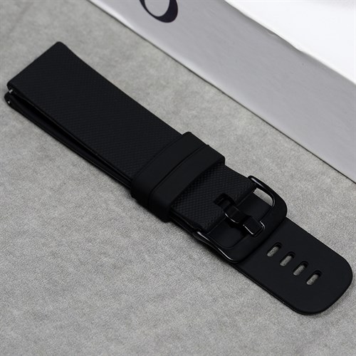 Dây silicone đồng hồ 22mm M031-01 Đen Màu Đen