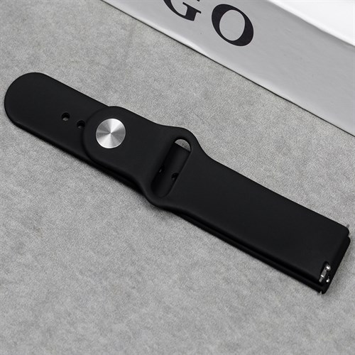 Dây silicone đồng hồ 20mm M032-01 Đen Màu Đen