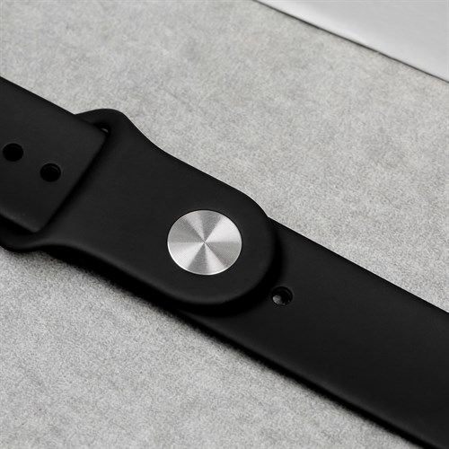 Dây silicone đồng hồ 20mm M032-01 Đen Màu Đen