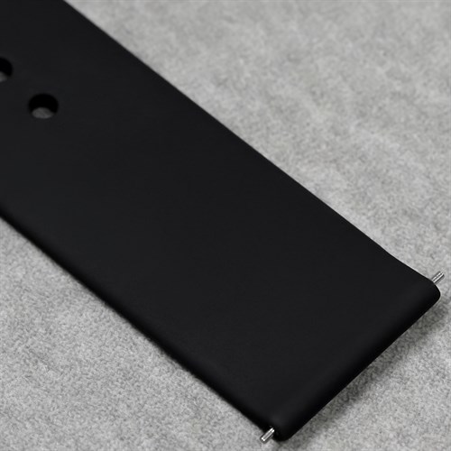 Dây silicone đồng hồ 22mm M033-01 Đen Màu Đen