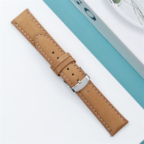 Dây da đồng hồ 20mm SL102-02 Nâu Màu Nâu