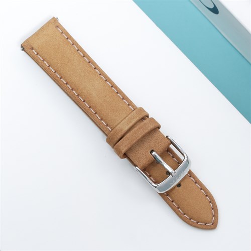 Dây da đồng hồ 20mm SL102-02 Nâu Màu Nâu