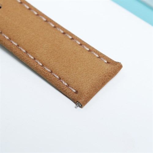 Dây da đồng hồ 20mm SL102-02 Nâu Màu Nâu