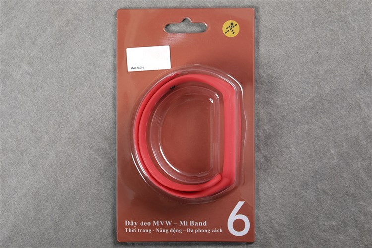 Dây silicone đồng hồ Miband 6 SS001-06/06 Đỏ Màu Đỏ