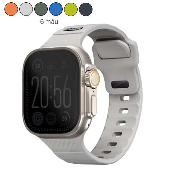 Dây silicone Apple Watch Stride mặt 49/45/44/42mm UNIQ
