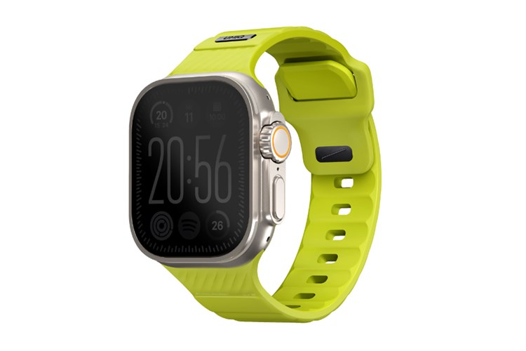 Dây silicone Apple Watch Stride mặt 49/45/44/42mm UNIQ Màu Xanh lá