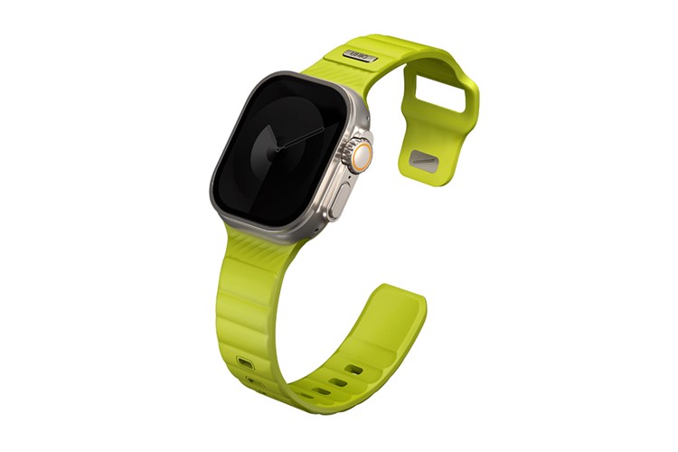 Dây silicone Apple Watch Stride mặt 49/45/44/42mm UNIQ Màu Xanh lá