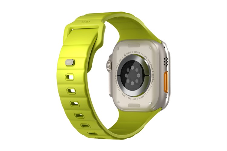 Dây silicone Apple Watch Stride mặt 49/45/44/42mm UNIQ Màu Xanh lá