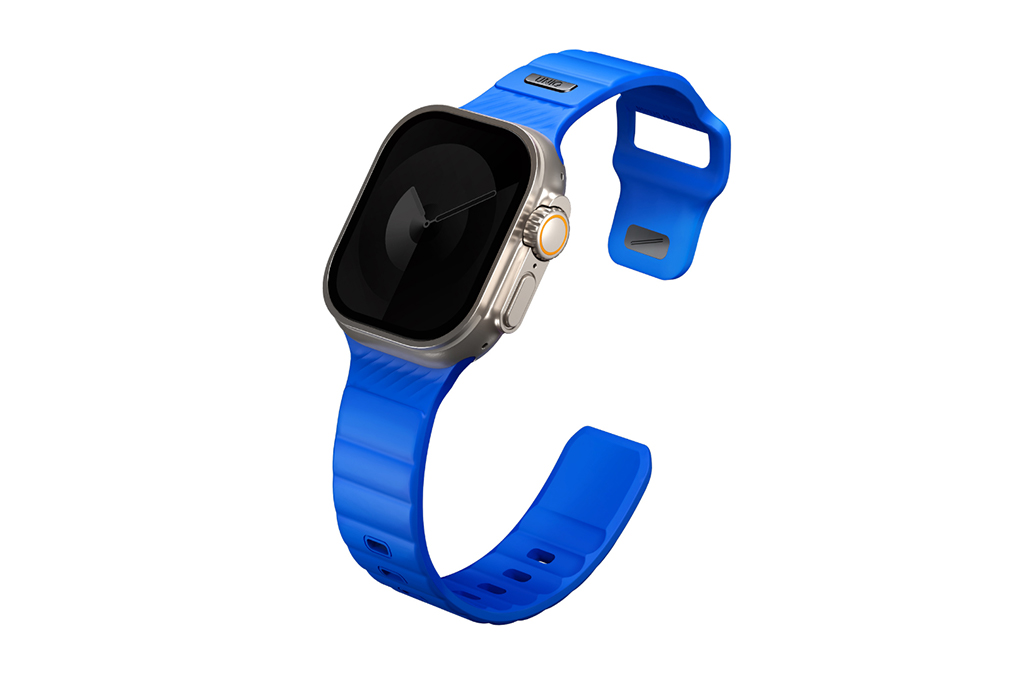Dây silicone Apple Watch Stride mặt 49/45/44/42mm UNIQ Màu Xanh Dương