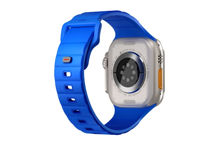 Dây silicone Apple Watch Stride mặt 49/45/44/42mm UNIQ Màu Xanh Dương