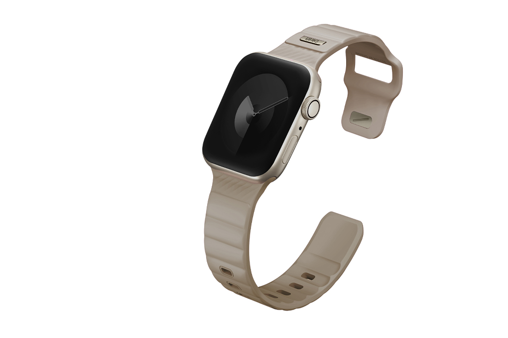 Dây silicone Apple Watch Stride mặt 41/40/38mm UNIQ Màu Màu be
