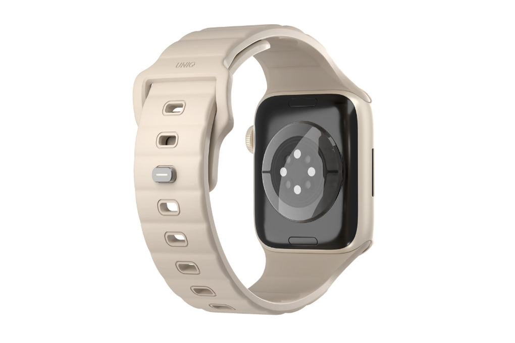 Dây silicone Apple Watch Stride mặt 41/40/38mm UNIQ Màu Màu be