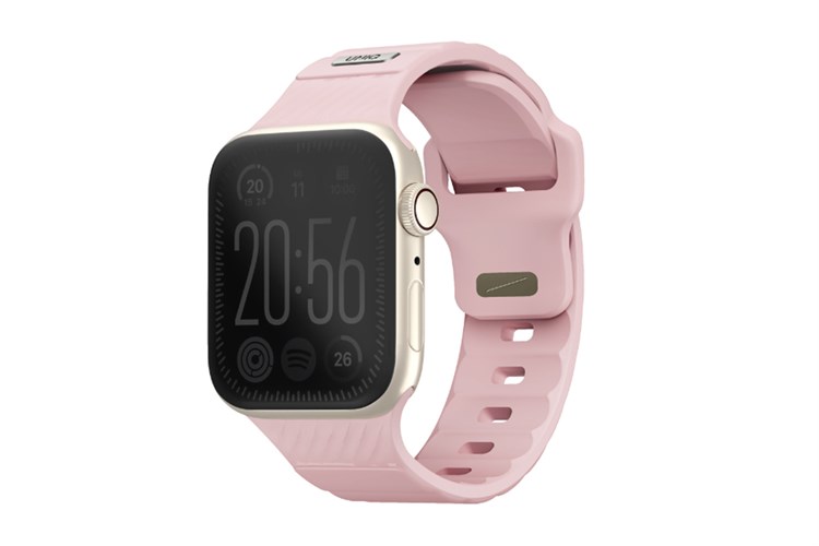 Dây silicone Apple Watch Stride mặt 41/40/38mm UNIQ Màu Hồng