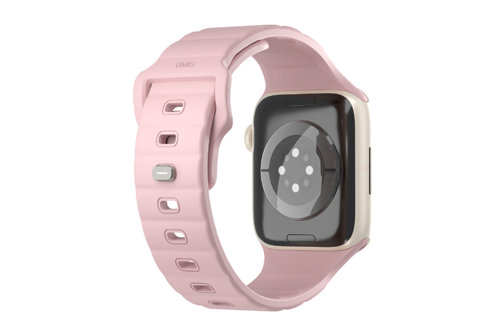 Dây silicone Apple Watch Stride mặt 41/40/38mm UNIQ Màu Hồng