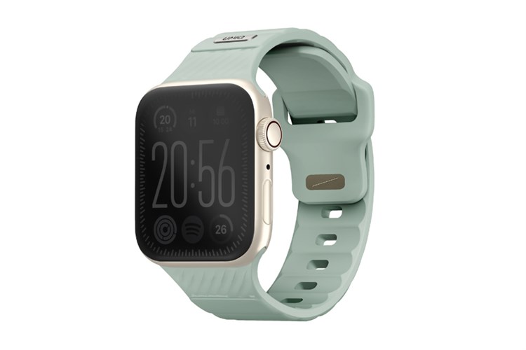 Dây silicone Apple Watch Stride mặt 41/40/38mm UNIQ Màu Xanh lá