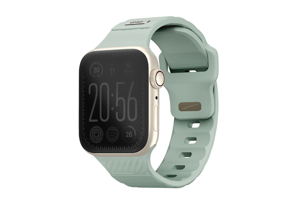 Dây silicone Apple Watch Stride mặt 41/40/38mm UNIQ Màu Xanh lá