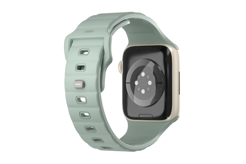 Dây silicone Apple Watch Stride mặt 41/40/38mm UNIQ Màu Xanh lá
