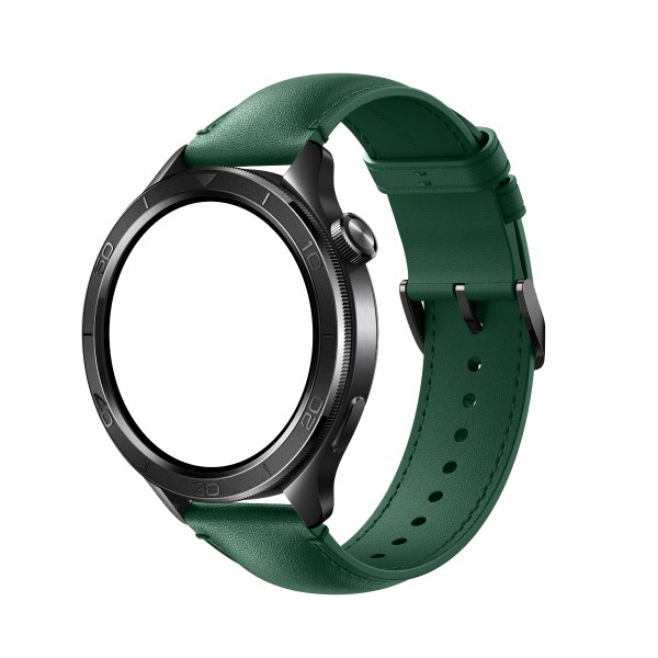 Dây da viền bezel thép Xiaomi Watch S3/S4 BHR9914GL Xanh Lá