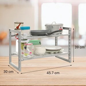 Kệ gầm bếp nhựa 2 tầng Inochi Tokyo HIN.KEGB.TOKY 457 x 300 x 390 mm (giao màu ngẫu nhiên)