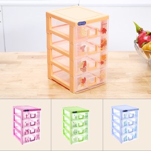 Tủ nhựa 4 ngăn Duy Tân Tomi-S 15.5 x 19 x 27.5cm (giao màu ngẫu nhiên)