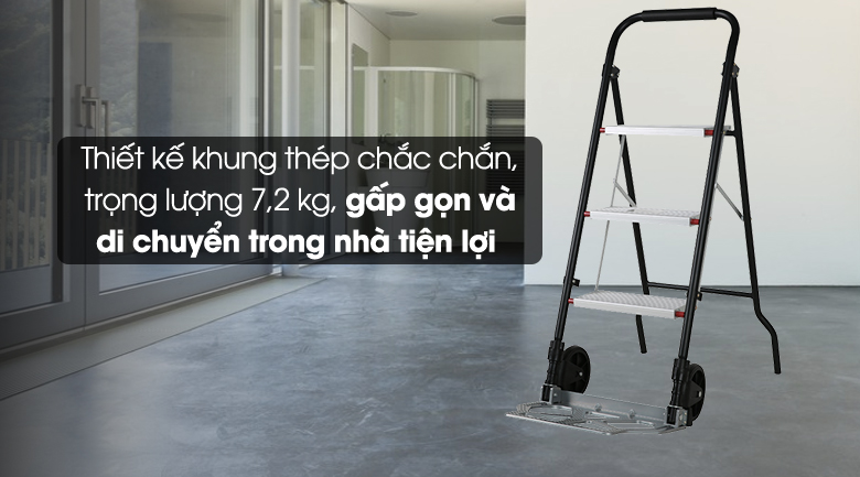 Thang nhôm xe đẩy Kachi MK-183