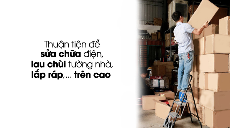 Thang nhôm xe đẩy Kachi MK-183