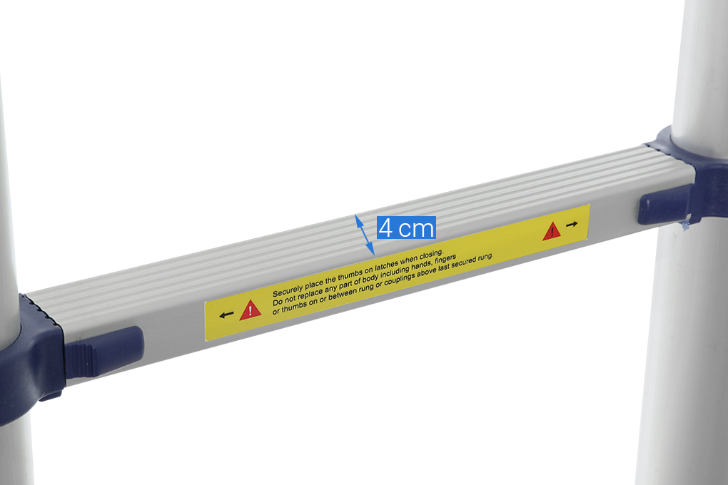 Thang nhôm rút đơn 14 bậc Nikawa NK-50 Màu Xám