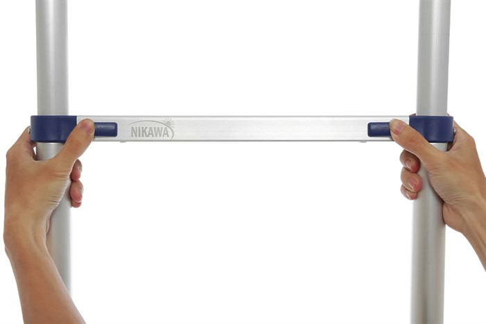 Thang nhôm rút đơn 13 bậc Nikawa NK-38 Màu Xám