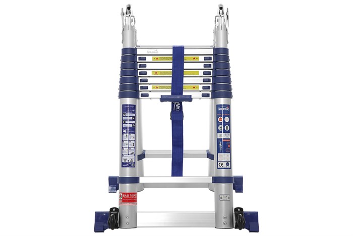 Thang nhôm rút đôi 8 x 2 bậc Nikawa NK-50AI-PRI Màu Xám