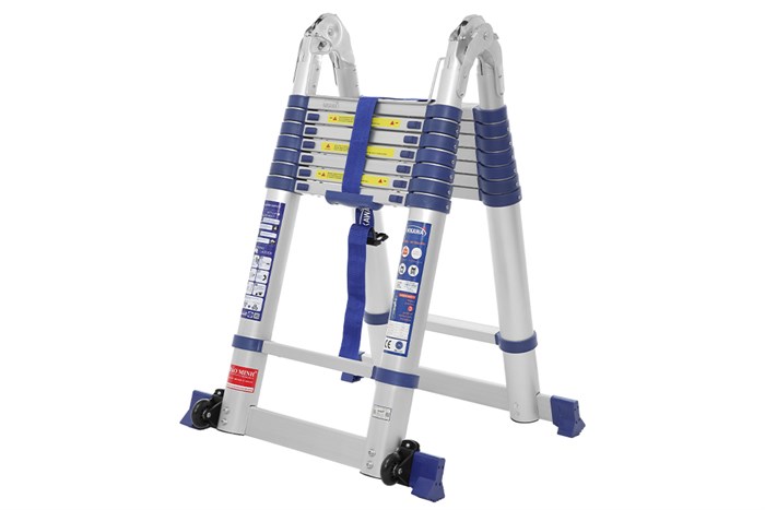 Thang nhôm rút đôi 8 x 2 bậc Nikawa NK-50AI-PRI Màu Xám