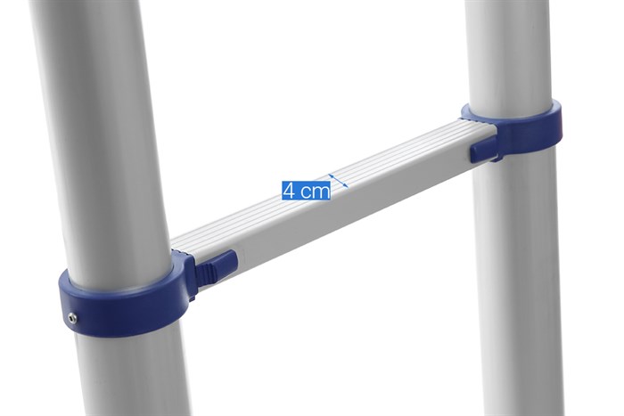 Thang nhôm rút đôi 8 x 2 bậc Nikawa NK-50AI-PRI Màu Xám