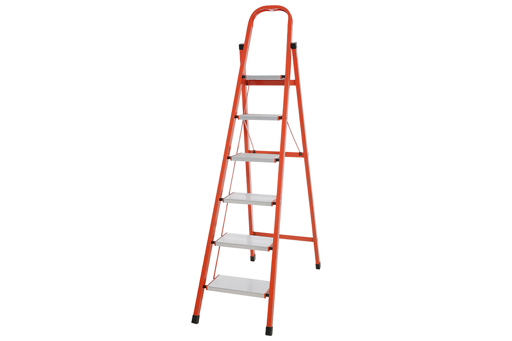 Thang nhôm ghế 6 bậc Nikawa NKS-06 Màu Xám