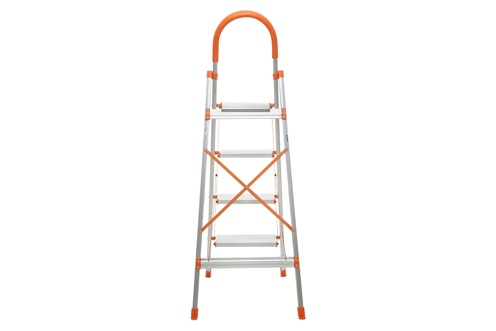 Thang nhôm ghế 4 bậc Advindeq ADS-704 Màu Xám