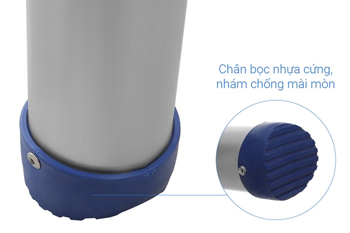 Thang nhôm rút đơn 11 bậc Advindeq ADT210B Màu Xám