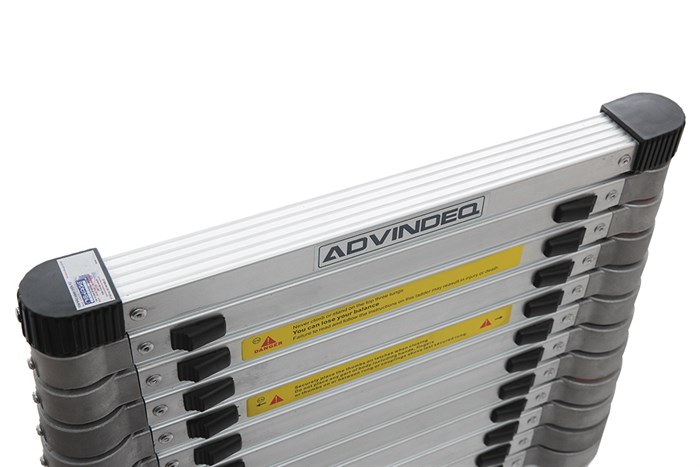 Thang nhôm rút đơn 13 bậc Advindeq ADT212F Màu Xám