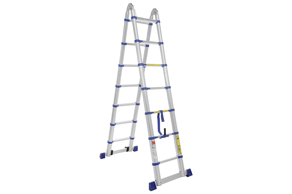 Thang nhôm rút đôi 7 x 2 bậc Advindeq ADT707B Màu Xám
