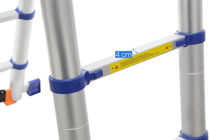 Thang nhôm rút đôi 8 x 2 bậc Advindeq ADT707BN Màu Xám