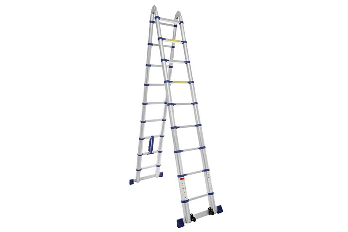 Thang nhôm rút đôi 9 x 2 bậc Advindeq ADT709B Màu Xám