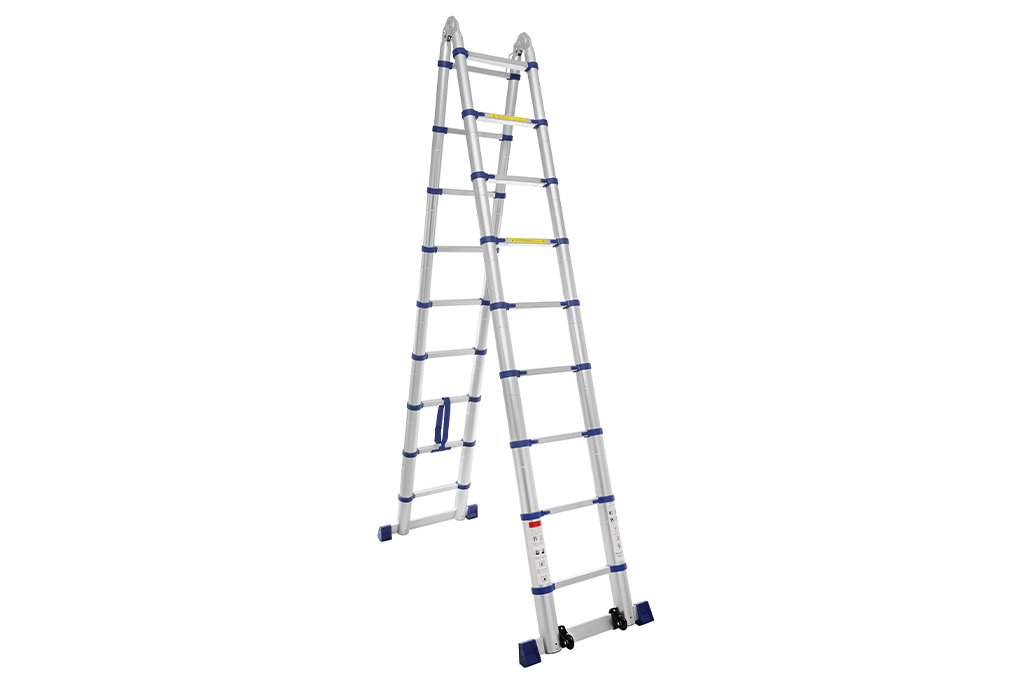 Thang nhôm rút đôi 9 x 2 bậc Advindeq ADT709B Màu Xám